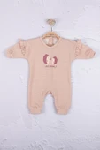 Kirpi Nakışlı % 100 Pamuk Kız Bebek Tulum thumbnail 1