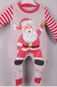 Noel Baba Detaylı Bebek Tulum % 100 Pamuk thumbnail 5