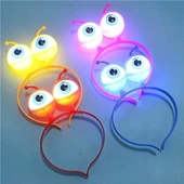 Rengarenk 3 Farklı Fonksiyonda Yanan Led Işıklı Uzaylı Göz Taç 1 Adet 18x12 Cm - 3