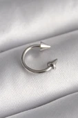 316L Çelik Gümüş Renk Halka Çivi Model Kadın Piercing - TJ-PR1367 - 1