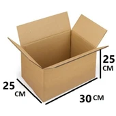 30x25x25 (T.S.S.S.T) gramajlı Çift Oluklu 6.desi Mini Boy E-ticaret Ve Taşınma Kolisi (5ADET) - 2