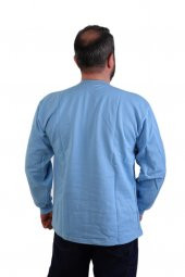 ESER - Bisiklet Yaka Sweatshirt - Cepsiz - Açık Mavi - 2