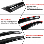 Renault Fluence 2018 Cam Rüzgarlığı 4 Lü thumbnail 2