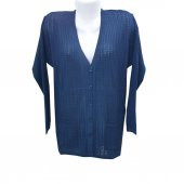 Uzun Kollu Kadın Triko Hırka - 4