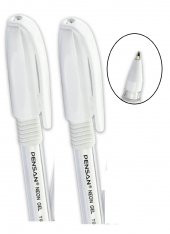Beyaz Neon Tükenmez Kalem Jel 1.0 Mm (2 Adet) - 1