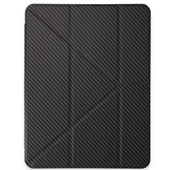 Samsung Galaxy Tab S9 Fe Plus 12.4" X610 Kılıf Standlı Karbon Kapaklı AznClrCarbon - 1