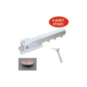 Sofra Ayağı 4 Lü Set Plastik Katlanır Beyaz - 1