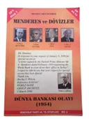 MENDERES VE DÖVİZLER DÜNYA BANKASI OLAYI 1954 (İKİNCİ EL KİTAP) - 1