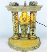 Antik Mısır Sarcophagus Lahit Işıklı GeriAkış Tütsülük (Amber Işıklı) - 1