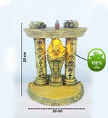 Antik Mısır Sarcophagus Lahit Işıklı GeriAkış Tütsülük (Amber Işıklı) - 5