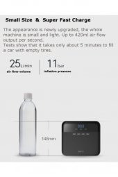 70mai Midrive Tp03 12v Dijital Ekran Taşınabilir Hava Pompası - 5