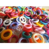 Güvercin Klipsi -Simit 10 Renk Karışık- (500'lü) - 1