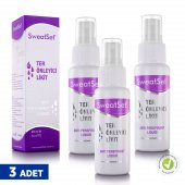 SweatSet El, Ayak, Yüz, Koltuk Altı Terleme Önleyici Sprey 60 ml 3lü Set 24 Saat Etkili Kesin Çözüm - 2