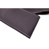 Honda Jazz  (2002-2008)   Uyumlu Direksiyon Kılıfı Dikmeli Siyah Vinil Gri Nakışlı thumbnail 2