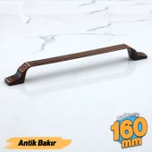 Can160 mm - 16 cm Eskitme Antik Bakır Metal Mobilya Mutfak Dolabı Dolap Kulpu Kulbu Kulpları thumbnail 1