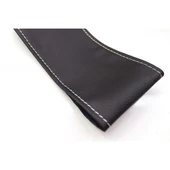 Fiat Fiorino 2008 Ve Sonrası Uyumlu Direksiyon Kılıfı Dikmeli Siyah Deri Gri Nakışlı thumbnail 3