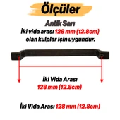 Can Antik Sarı Metal Kulp 128 mm 12.8 cm Mobilya Çekmece Mutfak Dolabı Dolap Kulpları Kulbu Kulpu thumbnail 3