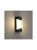 Radar Sensörlü Karanlıkta Hareket Gördükçe Yanar Elektrikle Çalışır 24 Watt 3000K Günışığı Led Aplik - 5