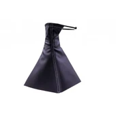 Mazda 323 Sedan  (1998-2003) Uyumlu Vites Körüğü Siyah Deri Gri Dikiş thumbnail 2