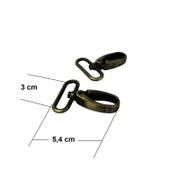 SRTfootcare Orta Boy Akrep Anahtarlık ve Çanta Kancası 3cm 2 Adet Deri El Aleti - 6