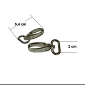 SRTfootcare Orta Boy Akrep Anahtarlık ve Çanta Kancası 2cm 2 Adet Deri El Aleti - 7