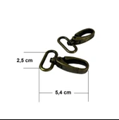 SRTfootcare Orta Boy Akrep Anahtarlıkve Çanta Kancası 2,5cm 2 Adet Deri El Aleti - 6