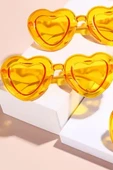 Beysüs Parti Gözlüğü Kalp Şekilli Turuncu thumbnail 2