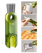 3 Fonksiyonlu Çok Amaçlı Temizlik Fırçası Mutfak-Banyo-Araç- Klavye -Pencere Oluk Temizlik Fırçası - 3