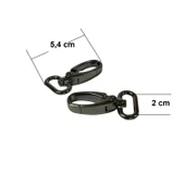 SRTfootcare Orta Boy Akrep Anahtarlık ve Çanta Kancası 2cm 2 Adet Deri El Aleti - 9