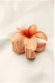 Ten Lotus Çiçek Parlak Akrilik Kadın Vintage Mandal Toka - 4
