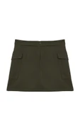 Modern Tarz Astarsız Dokuma Mini Boy Limited Edition Cepli Mini Dokuma Etek - 6