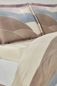 Özdilek Moderno Wave Çift Kişilik Nevresim Takımı - Kahve - 3