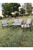Zigonzi Bahçe Ve Balkon Takımı, Çay Seti, 2+1+1 Krem - 1