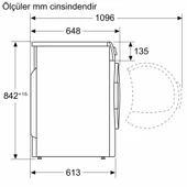 Bosch WQA24201TR 9 kg Çamaşır Kurutma Makinesi - 6