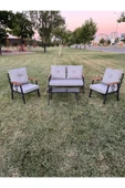 Zigonzi Bahçe Ve Balkon Takımı, Çay Seti, 2+1+1 Krem - 3