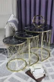 Zigonzi Gold Metal Siyah Mermer Desen, Hasır C Zigon - 1