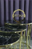 Zigonzi Gold Metal Siyah Mermer Desen, Hasır C Zigon - 3