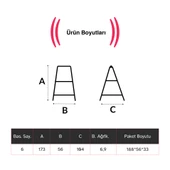 Endokon 6 Basamaklı 173 cm Fiberglas Tek Taraflı Elektrikçi Merdiveni - 3