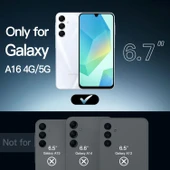 Galaxy A16 Uyumlu Kılıf Kamera Korumalı Şeffaf Esnek Renksiz Silikon Kapak thumbnail 3