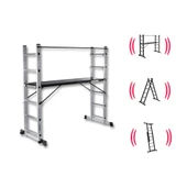 Endokon 2*7 192 cm Portatif Alüminyum İskele Merdiven Kombinasyonu - 1
