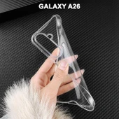 Galaxy A26 Uyumlu Kılıf Kamera Korumalı Şeffaf Esnek Renksiz Silikon Kapak thumbnail 1