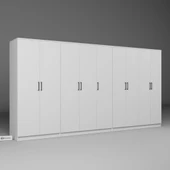 Midoser Kardelen Serisi Beyaz 9 Kapılı 14 Raflı 340 Cm Elbise Dolabı - Gardırop Seti, Derinlik : 50 Cm - 6