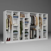 Midoser Kardelen Serisi Beyaz 8 Kapılı 14 Raflı 300 Cm Elbise Dolabı - Gardırop Seti, Derinlik : 50 Cm - 4