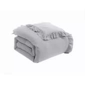 Maki Home %100 Pamuklu Fırfırlı Gri 240x220+2*(50x70) Battal Boy Nevresim ve Yastık Kılıfı Seti - 2