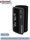 PULSEMED BSX 579 TANSİYON ALETİ KOLDAN ÖLÇER KONUŞAN KABLOSUZ DOĞRUDAN MANŞET ÜZERİNE ENTEGRE thumbnail 1