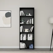 Midoser Lucas Serisi Siyah 5 Raflı Kitaplık - 2