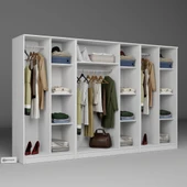 Midoser Kardelen Serisi Beyaz 7 Kapılı 13 Raflı 280 Cm Elbise Dolabı-gardırop Seti, Derinlik : 50 Cm - 6