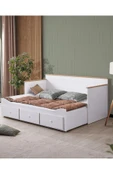 Yavrulu Karyola, Marmaris Divan Karyola Çekmeceli Açılır Çift Kişilik Karyola + Soft Yatak - 3