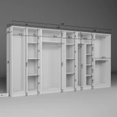 Midoser Kardelen Serisi Beyaz 9 Kapılı 14 Raflı 340 Cm Elbise Dolabı - Gardırop Seti, Derinlik : 50 Cm - 7