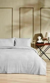 Merinos Modern Line Tek Kişilik Battaniye Seti (150x220)-Gri - 1